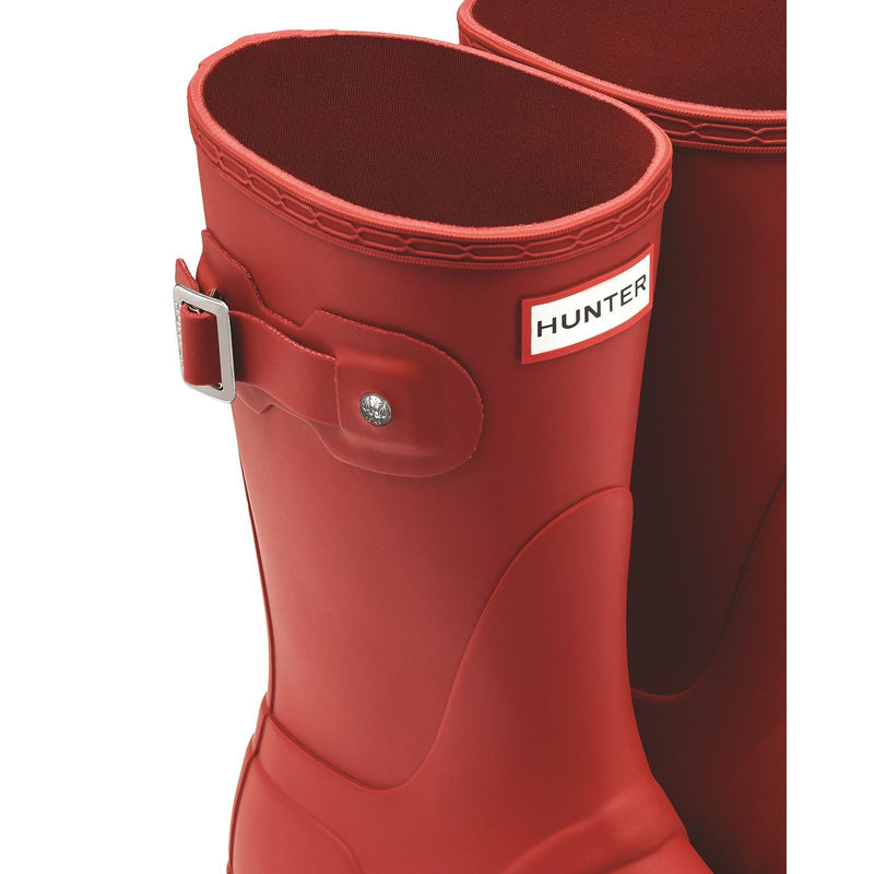 Hunter Original Short Botas De Agua Rojas De Mujer De Goma