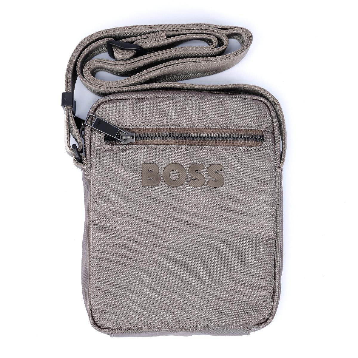 Boss Catch Zip Bolso Cruzado De Poliéster Para Hombre En Color Topo.