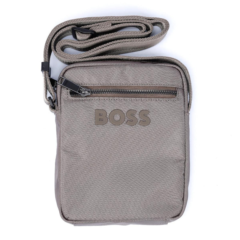 Boss Catch Zip Bolso Cruzado De Poliéster Para Hombre En Color Topo.