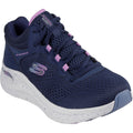 Skechers Arch Fit 2.0 Rainy Days Zapatillas De Tela Para Mujer En Azul Marino/Morado