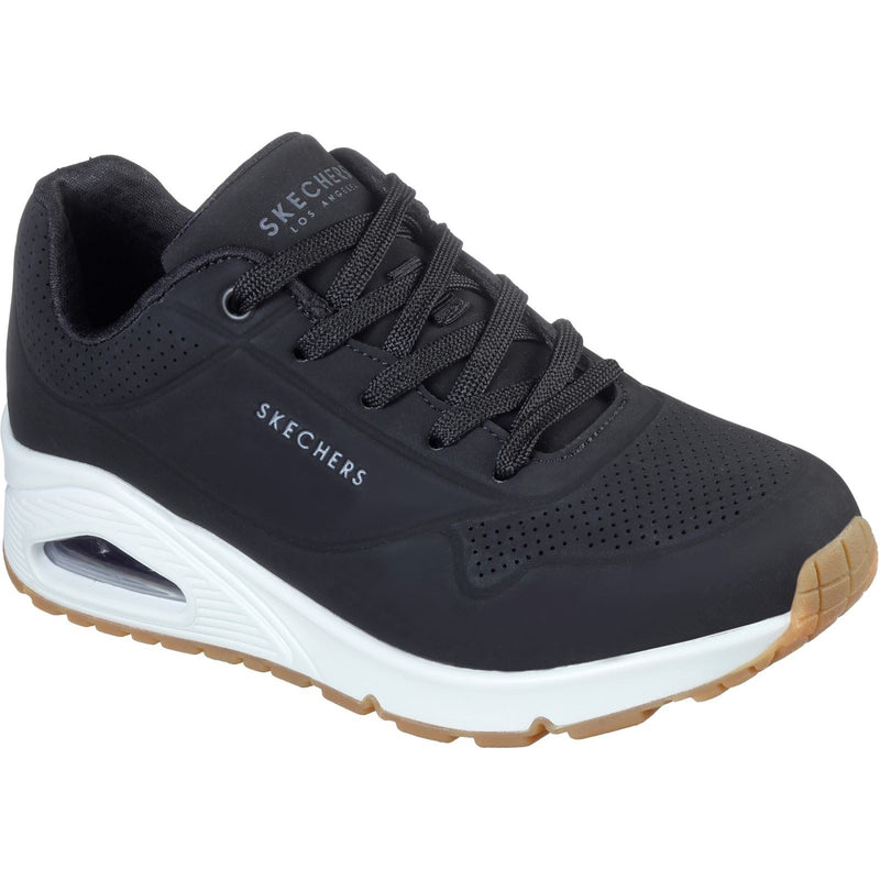 Skechers Uno Stand On Air Zapatillas De Mujer Negras De Poliuretano.