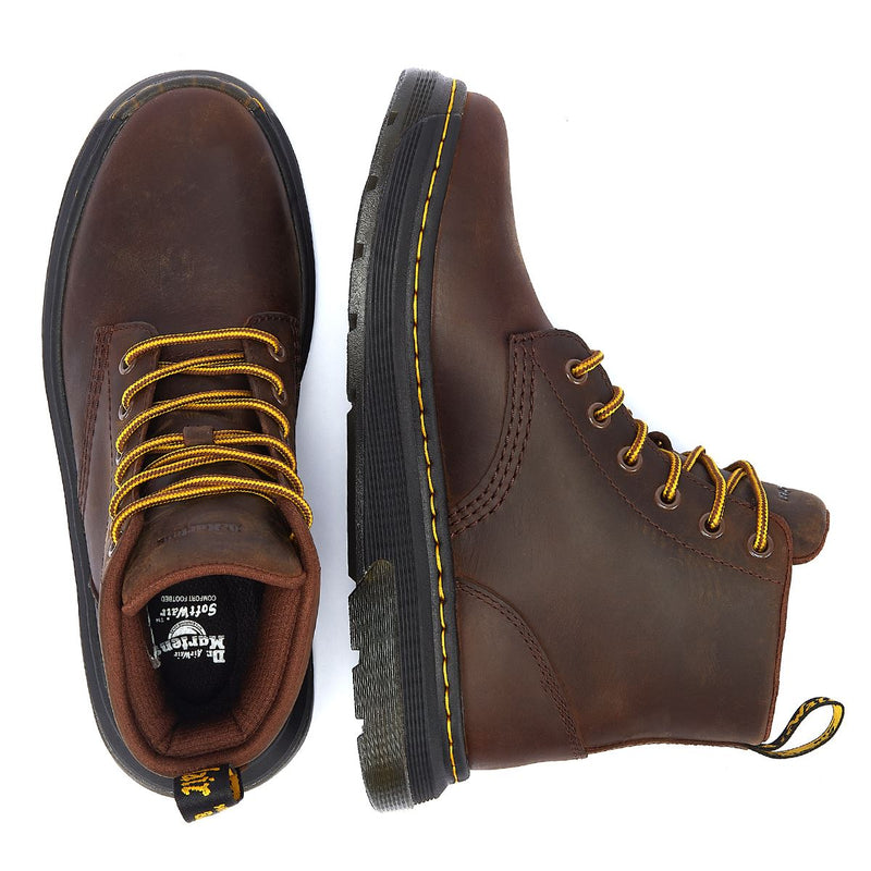 Dr. Martens Botas Crewson Chukka Crazy Horse Marrón Oscuro