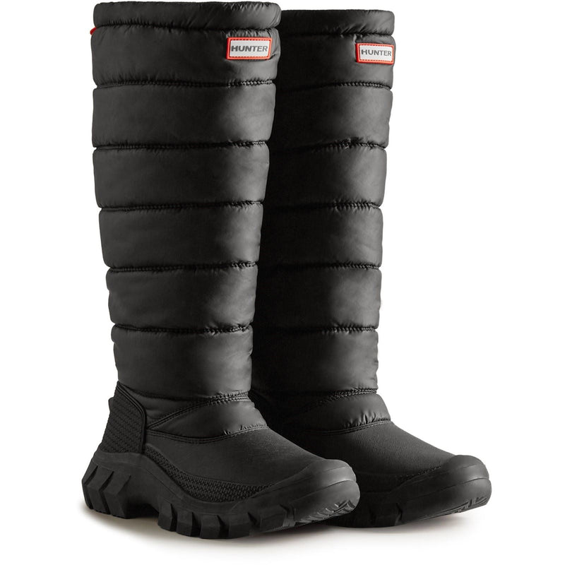 Hunter Intrepid Botas De Agua Negras De Nailon Para Mujer