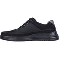 Skechers Proven - Aldeno Zapatos De Hombre Negros De Cuero Con Cordones.