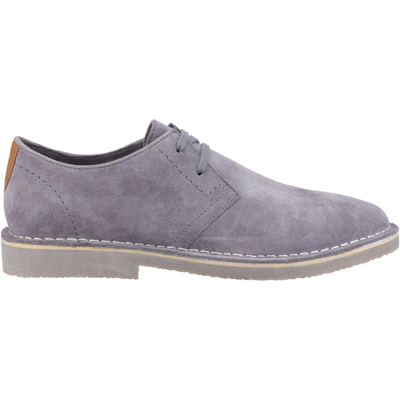 Hush Puppies Scout Zapatos Grises De Ante Para Hombre Con Cordones.