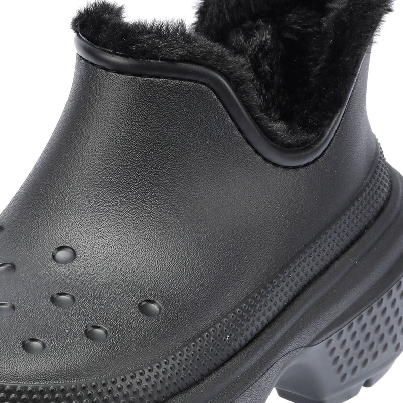 Crocs Stomp Lined Shorty Botas Negras De Mujer