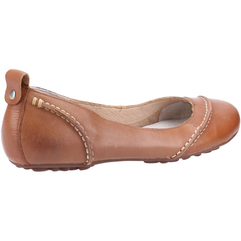 Hush Puppies Janessa Planos De Piel Para Mujer En Color Marrón Claro