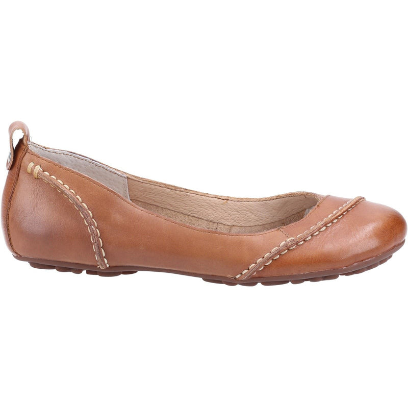 Hush Puppies Janessa Planos De Piel Para Mujer En Color Marrón Claro