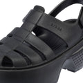 Crocs Stomp Fisherman Sandalias Negras De Mujer