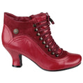 Hush Puppies Vivianna Botas De Cuero Rojas Para Mujer