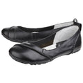 Hush Puppies Janessa Bailarinas De Cuero Negras Para Mujer