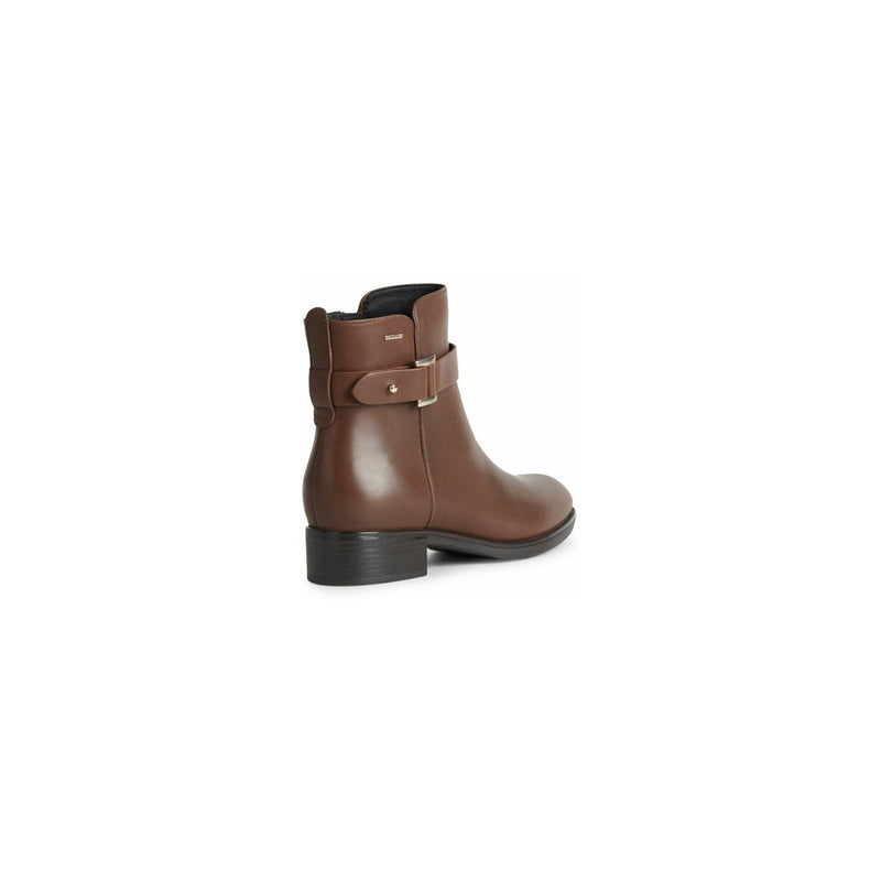 Geox Felicity Botas De Cuero De Napa Bovina Para Mujer En Color Marrón