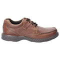 Hush Puppies Randall II Zapatos De Cuero Marrones Con Cordones Para Hombre.