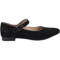 Hush Puppies Melissa Strap Bailarinas De Ante Negras Para Mujer