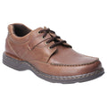 Hush Puppies Randall II Zapatos De Cuero Marrones Con Cordones Para Hombre.