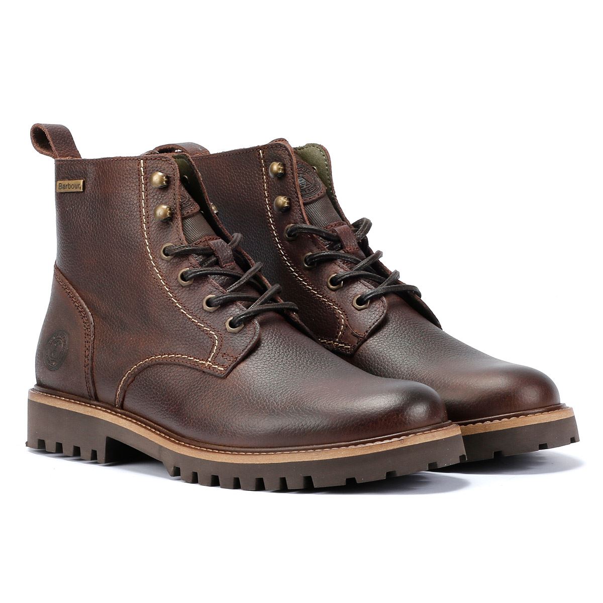 Barbour Foggy Botas De Cuero Marrón Para Hombre