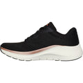 Skechers Arch Fit 2.0 Glow The Distance Zapatillas De Mujer Negras/Oro Rosa De Tela