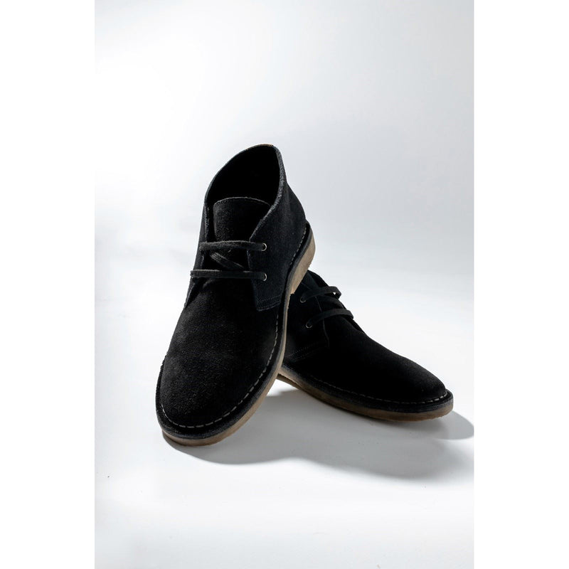 Hush Puppies Samuel Botas Negras De Ante Para Hombre