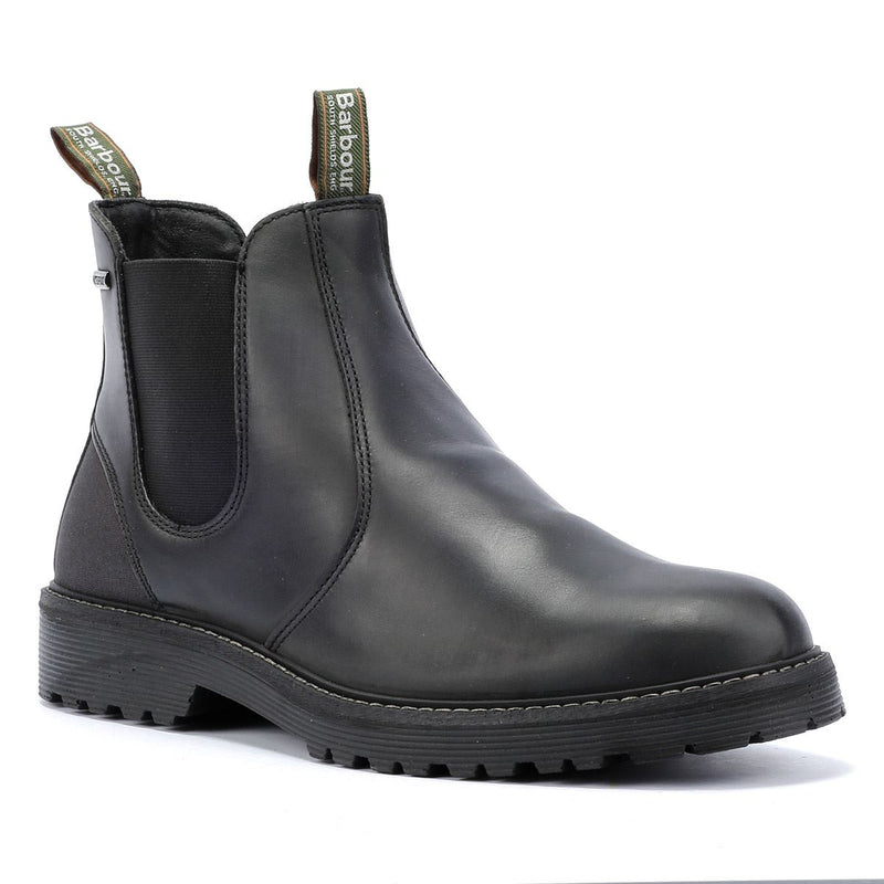 Barbour Patton Botas Negras De Cuero Para Hombre