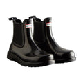 Hunter Commando Gloss Botas De Agua Negras Para Mujer