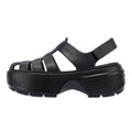 Crocs Stomp Fisherman Sandalias Negras De Mujer