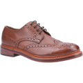 Cotswold Quenington Zapatos De Cuero Marrones Con Cordones Para Hombre.