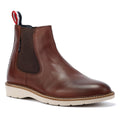 Ben Sherman Hampton Botas Rojas De Cuero Para Hombre.