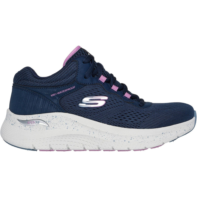 Skechers Arch Fit 2.0 Rainy Days Zapatillas De Tela Para Mujer En Azul Marino/Morado