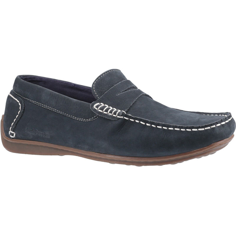 Hush Puppies Roscoe Zapatos Náuticos De Cuero Para Hombre En Azul Marino