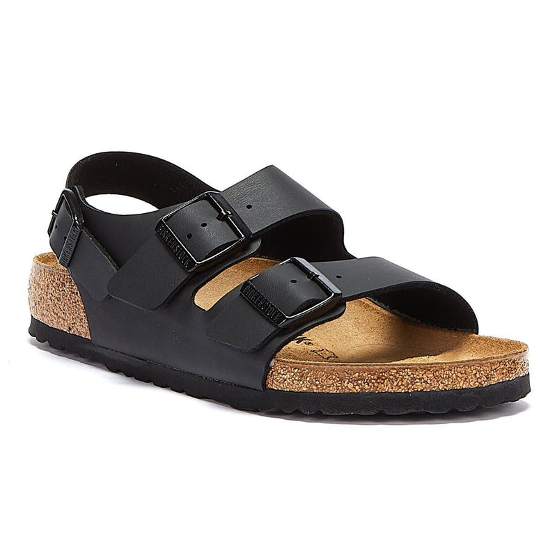 Birkenstock Sandalias Negras Milano Birko Flor