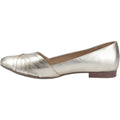 Hush Puppies Marley Ballerina Bailarinas De Piel Para Mujer En Color Dorado.