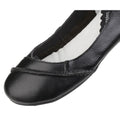 Hush Puppies Janessa Bailarinas De Cuero Negras Para Mujer