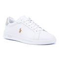 Ralph Lauren Heritage Court II Zapatillas Blancas De Cuero Para Hombre