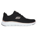 Skechers Flex Appeal 5.0 Uptake Zapatillas De Mujer Negras/Oro Rosa De Tela