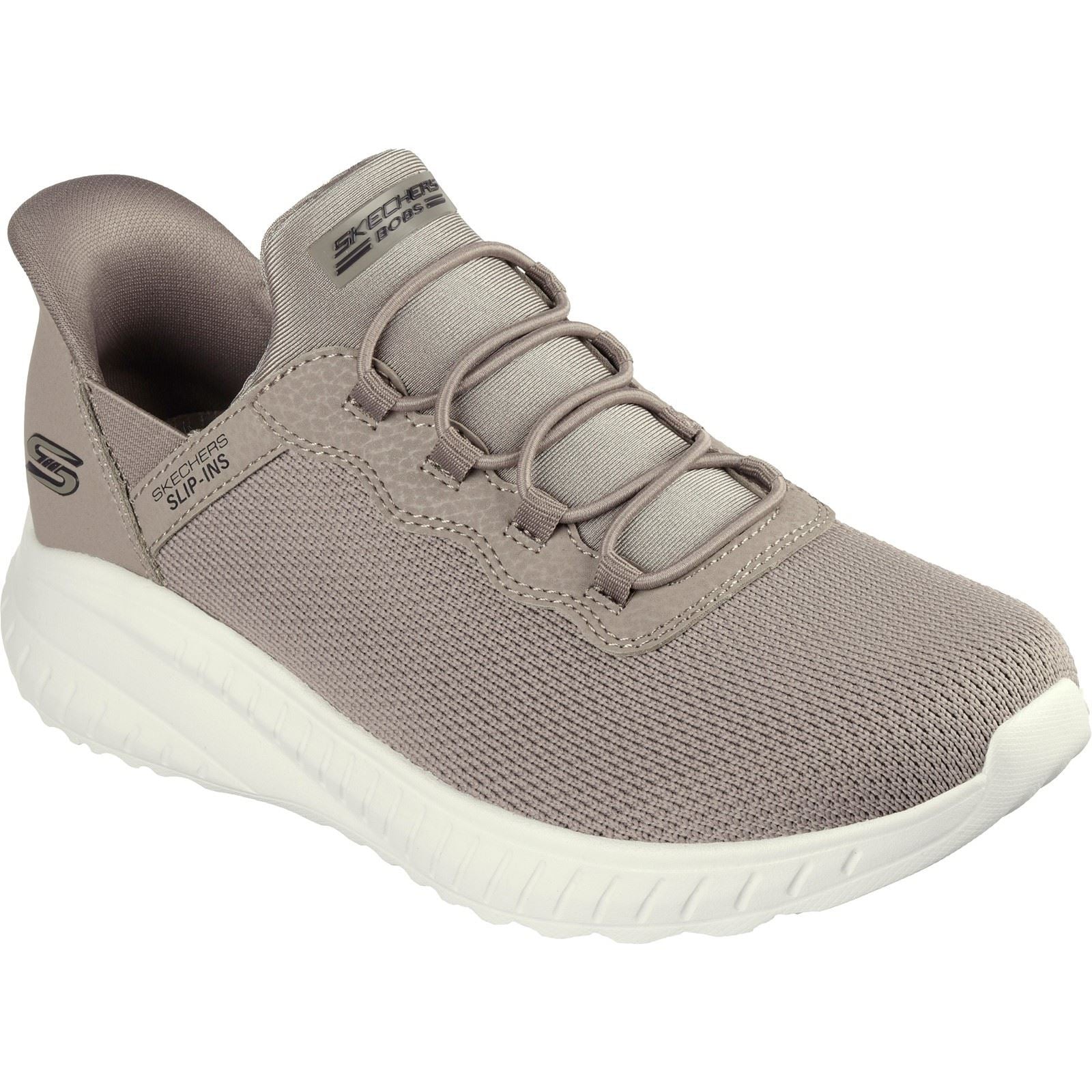 Skechers BOBS Sport Squad Chaos Zapatillas De Tela Para Mujer En Color Topo.