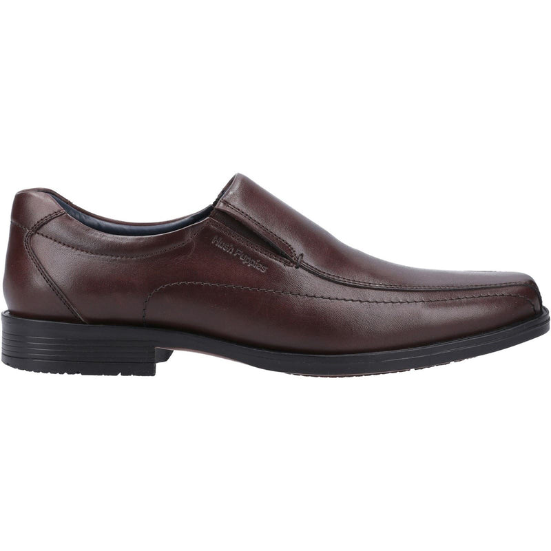 Hush Puppies Brody Zapatos De Hombre De Cuero Color Chocolate Sin Cordones