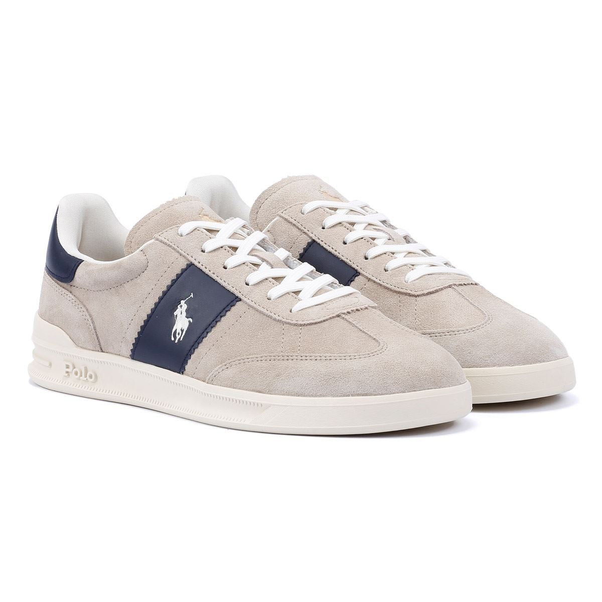 Ralph Lauren Heritage Area Zapatillas De Ante Beige Para Hombre