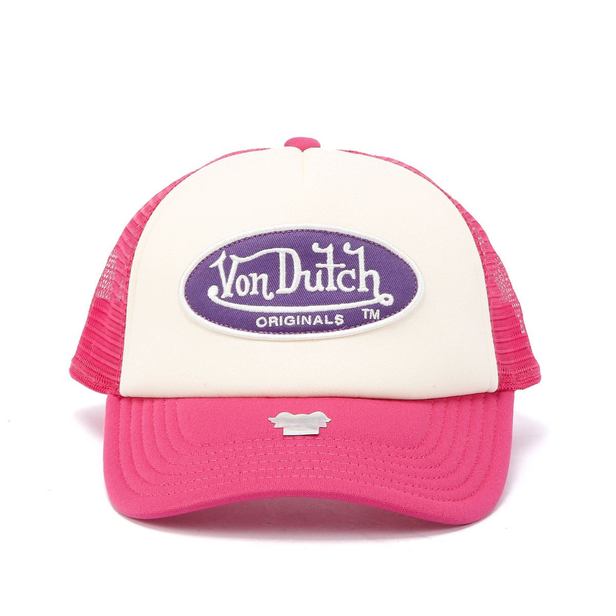 Von Dutch Trucker Tamper Gorras Rosadas De Algodón