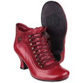 Hush Puppies Vivianna Botas De Cuero Rojas Para Mujer