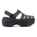 Crocs Stomp Fisherman Sandalias Negras De Mujer