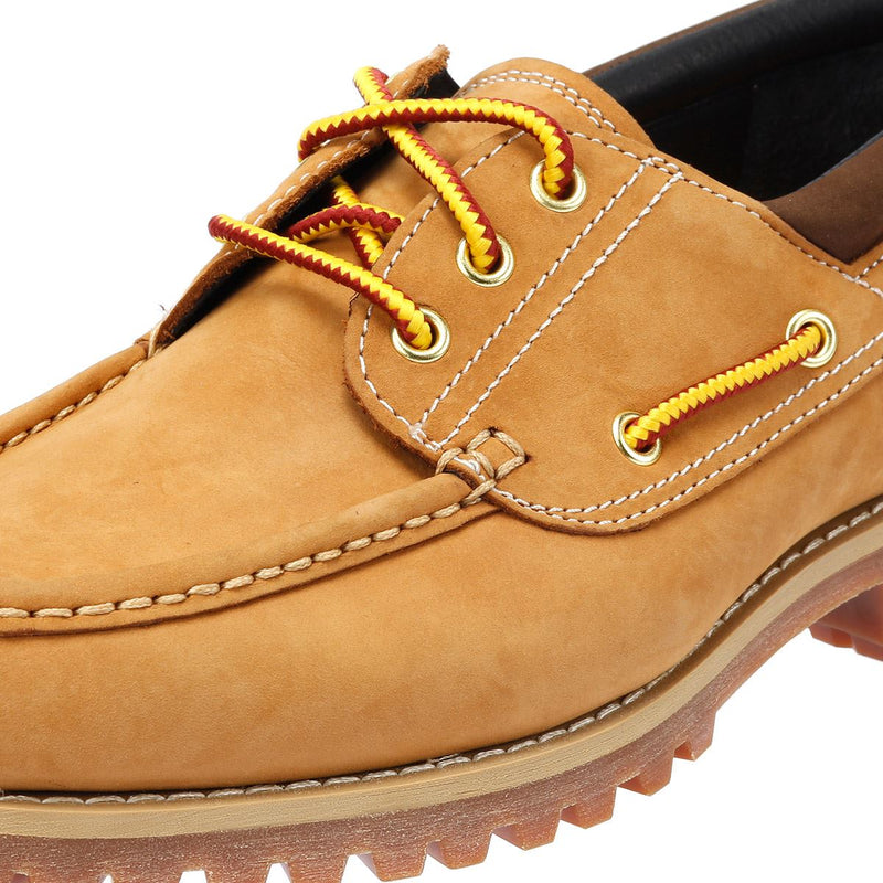 Timberland Authentic Zapatos De Cuero Marrones Con Cordones Para Hombre.