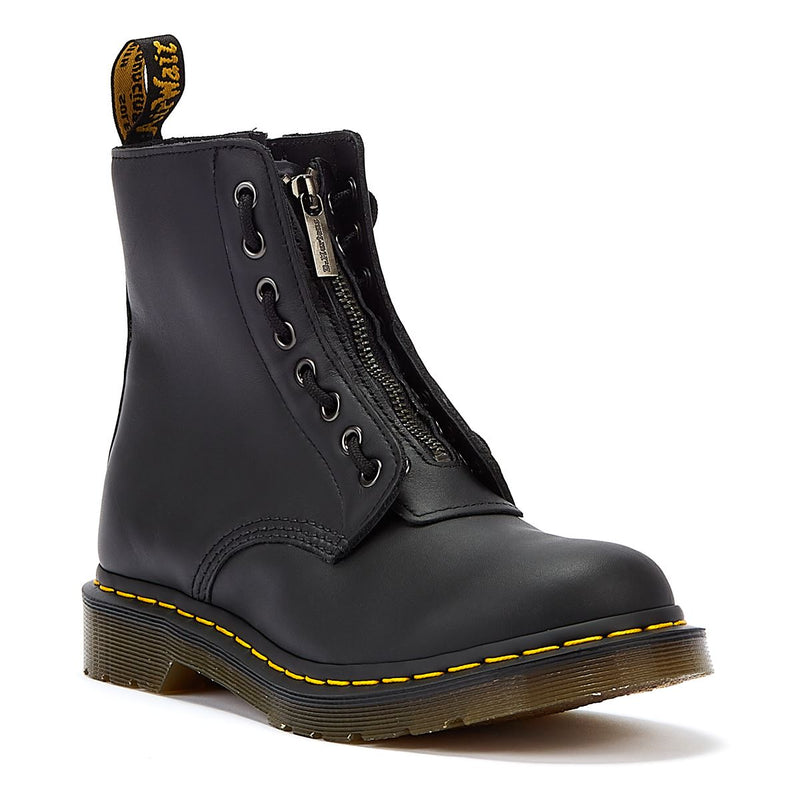 Dr. Martens 1460 Botas Negras Con Cremallera Frontal Pascal