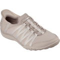 Skechers Breathe-Easy - Roll-With-Me Zapatillas De Tela Para Mujer En Color Topo.