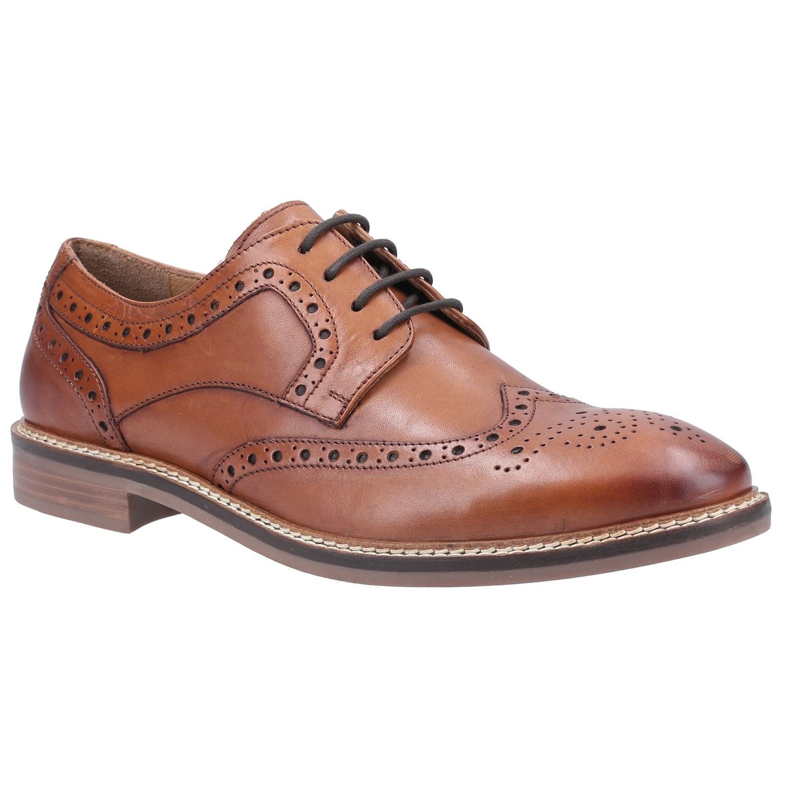 Hush Puppies Bryson Zapatos Brogue De Cuero Para Hombre En Color Beige