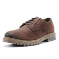 Barbour Sandstone Zapatos De Cuero Marrón Para Hombre Con Cordones.