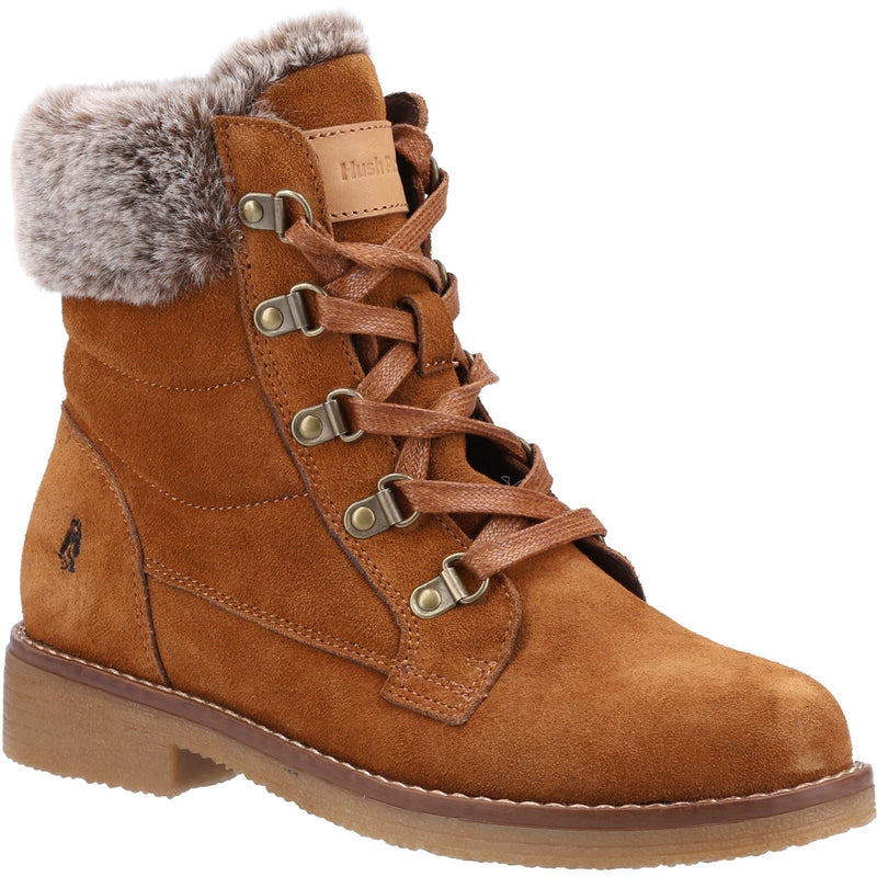 Hush Puppies Florence Botas De Cuero Para Mujer Color Marrón Claro