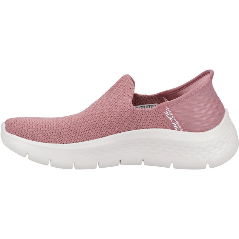 Skechers Go Walk Flex Sunset View Zapatillas De Mujer De Poliéster Color Rosa