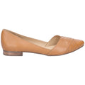 Hush Puppies Marley Ballerina Planos De Piel Para Mujer En Color Marrón Claro