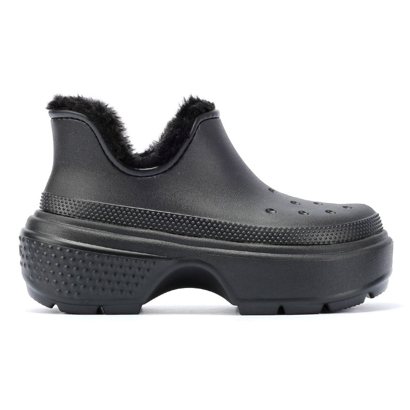 Crocs Stomp Lined Shorty Botas Negras De Mujer