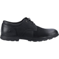 Hush Puppies Trevor Zapatos De Hombre Negros De Cuero Con Cordones.